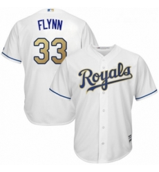 Youth Majestic Kansas City Royals 33 Brian Flynn Replica White Home Cool Base MLB Jersey Youth Majestic Kansas City Royals 33 Brian Flynn Replica White Home Cool Base MLB Jersey