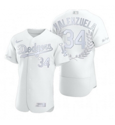 Dodgers 34 Fernando Valenzuela White Nike Flexbase Fashion Jersey Dodgers 34 Fernando Valenzuela White Nike Flexbase Fashion Jersey