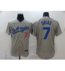 Dodgers 7 Julio Urias Gray 2020 Nike Flexbase Jersey Dodgers 7 Julio Urias Gray 2020 Nike Flexbase Jersey