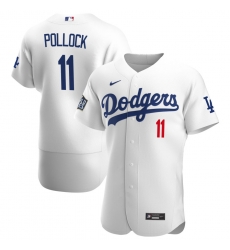 Men Los Angeles Dodgers 11 AJ Pollock Men Nike White Home 2020 World Series Bound Flex Base Player MLB Jersey Men Los Angeles Dodgers 11 AJ Pollock Men Nike White Home 2020 World Series Bound Flex Base Player MLB Jersey