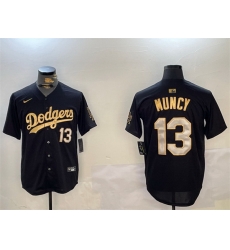 Men Los Angeles Dodgers 13 Max Muncy Black Gold Limited Stitched Baseball Jersey Men Los Angeles Dodgers 13 Max Muncy Black Gold Limited Stitched Baseball Jersey