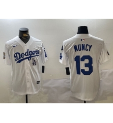 Men Los Angeles Dodgers 13 Max Muncy White 2024 World Series With Fernando Memorial Patch Home Limited Stitched Baseball Jersey 5 Men Los Angeles Dodgers 13 Max Muncy White 2024 World Series With Fernando Memorial Patch Home Limited Stitched Baseball Jersey 5