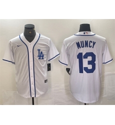 Men Los Angeles Dodgers 13 Max Muncy White Cool Base Stitched Baseball Jersey Men Los Angeles Dodgers 13 Max Muncy White Cool Base Stitched Baseball Jersey