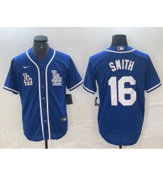 Men Los Angeles Dodgers 16 Will Smith Blue Cool Base Stitched Baseball Jersey Men Los Angeles Dodgers 16 Will Smith Blue Cool Base Stitched Baseball Jersey