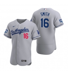 Men Los Angeles Dodgers 16 Will Smith Gray 2020 World Series Champions Road Flex Base Jersey Men Los Angeles Dodgers 16 Will Smith Gray 2020 World Series Champions Road Flex Base Jersey