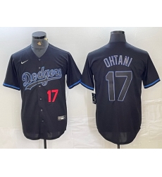 Men Los Angeles Dodgers 17 Shohei Ohtani Black Cool Base Stitched Baseball Jersey 40 Men Los Angeles Dodgers 17 Shohei Ohtani Black Cool Base Stitched Baseball Jersey 40