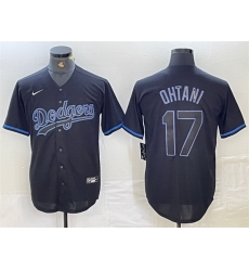 Men Los Angeles Dodgers 17 Shohei Ohtani Black Cool Base Stitched Baseball Jersey 5 Men Los Angeles Dodgers 17 Shohei Ohtani Black Cool Base Stitched Baseball Jersey 5