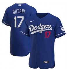 Men Los Angeles Dodgers 17 Shohei Ohtani Blue Stitched Baseball Jersey Men Los Angeles Dodgers 17 Shohei Ohtani Blue Stitched Baseball Jersey