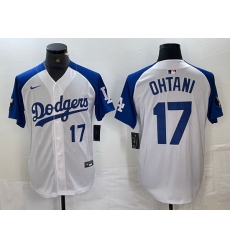 Men Los Angeles Dodgers 17 Shohei Ohtani White Blue Vin Patch Cool Base Stitched Baseball Jersey 6 Men Los Angeles Dodgers 17 Shohei Ohtani White Blue Vin Patch Cool Base Stitched Baseball Jersey 6