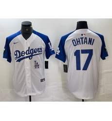 Men Los Angeles Dodgers 17 Shohei Ohtani White Blue Vin Patch Cool Base Stitched Baseball Jersey 9 Men Los Angeles Dodgers 17 Shohei Ohtani White Blue Vin Patch Cool Base Stitched Baseball Jersey 9
