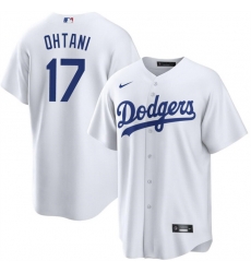 Men Los Angeles Dodgers 17 Shohei Ohtani White Cool Base Stitched Jersey Men Los Angeles Dodgers 17 Shohei Ohtani White Cool Base Stitched Jersey