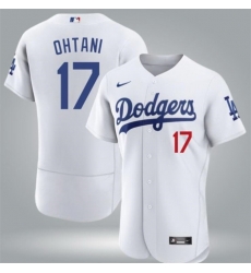 Men Los Angeles Dodgers 17 Shohei Ohtani White Flex Base Stitched Baseball Jersey Men Los Angeles Dodgers 17 Shohei Ohtani White Flex Base Stitched Baseball Jersey
