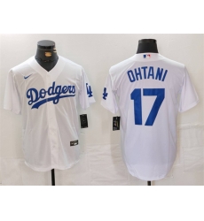 Men Los Angeles Dodgers 17 Shohei Ohtani White Stitched Baseball Jersey Men Los Angeles Dodgers 17 Shohei Ohtani White Stitched Baseball Jersey