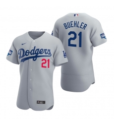 Men Los Angeles Dodgers 21 Walker Buehler Gray 2020 World Series Champions Flex Base Jersey Men Los Angeles Dodgers 21 Walker Buehler Gray 2020 World Series Champions Flex Base Jersey