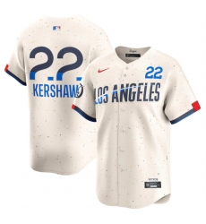 Men Los Angeles Dodgers 22 Clayton Kershaw Cream 2024 City Connect Limited Stitched Baseball Jersey Men Los Angeles Dodgers 22 Clayton Kershaw Cream 2024 City Connect Limited Stitched Baseball Jersey
