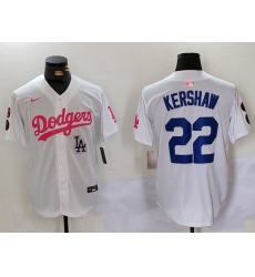 Men Los Angeles Dodgers 22 Clayton Kershaw White Pink Vin 26 Kobe Patch Stitched Baseball Jersey 5 Men Los Angeles Dodgers 22 Clayton Kershaw White Pink Vin 26 Kobe Patch Stitched Baseball Jersey 5