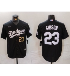 Men Los Angeles Dodgers 23 Kirk Gibson Black Cool Base Stitched Baseball Jersey 5 Men Los Angeles Dodgers 23 Kirk Gibson Black Cool Base Stitched Baseball Jersey 5