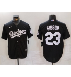 Men Los Angeles Dodgers 23 Kirk Gibson Black Cool Base Stitched Baseball Jersey Men Los Angeles Dodgers 23 Kirk Gibson Black Cool Base Stitched Baseball Jersey