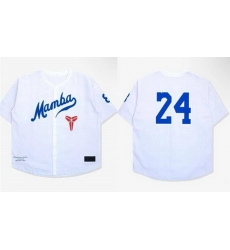 Men Los Angeles Dodgers 24 Kobe Bryant White Mamba Stitched Baseball Jersey Men Los Angeles Dodgers 24 Kobe Bryant White Mamba Stitched Baseball Jersey