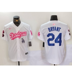 Men Los Angeles Dodgers 24 Kobe Bryant White Pink Vin 26 Kobe Patch Stitched Baseball Jersey 5 Men Los Angeles Dodgers 24 Kobe Bryant White Pink Vin 26 Kobe Patch Stitched Baseball Jersey 5