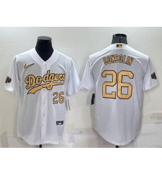 Men Los Angeles Dodgers 26 Tony Gonsolin 2022 All Star White Cool Base Stitched Baseball Jersey Men Los Angeles Dodgers 26 Tony Gonsolin 2022 All Star White Cool Base Stitched Baseball Jersey