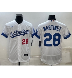 Men Los Angeles Dodgers 28 J D Martinez White City Connect Flex Base Stitched Baseball Jersey Men Los Angeles Dodgers 28 J D Martinez White City Connect Flex Base Stitched Baseball Jersey