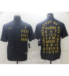 Men Los Angeles Dodgers 2K16 I Feel Like Kobe Mamba Day Kobe Bryant Black Jersey Men Los Angeles Dodgers 2K16 I Feel Like Kobe Mamba Day Kobe Bryant Black Jersey