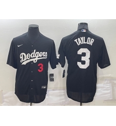 Men Los Angeles Dodgers 3 Chris Taylor Black Cool Base Stitched Baseball Jerseyy Men Los Angeles Dodgers 3 Chris Taylor Black Cool Base Stitched Baseball Jerseyy