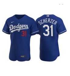 Men Los Angeles Dodgers 31 Max Scherzer Men Nike Royal Alternate 2020 Authentic Player MLB Jersey Men Los Angeles Dodgers 31 Max Scherzer Men Nike Royal Alternate 2020 Authentic Player MLB Jersey