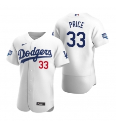 Men Los Angeles Dodgers 33 David Price White 2020 World Series Champions Flex Base Jersey Men Los Angeles Dodgers 33 David Price White 2020 World Series Champions Flex Base Jersey