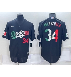 Men Los Angeles Dodgers 34 Toro Valenzuela Black Mexico Cool Base Stitched Baseball Jersey Men Los Angeles Dodgers 34 Toro Valenzuela Black Mexico Cool Base Stitched Baseball Jersey