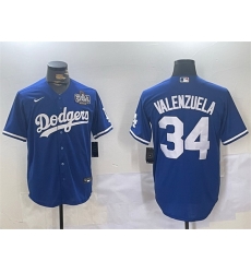 Men Los Angeles Dodgers 34 Toro Valenzuela Royal 2024 World Series Cool Base Stitched Baseball Jersey Men Los Angeles Dodgers 34 Toro Valenzuela Royal 2024 World Series Cool Base Stitched Baseball Jersey