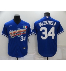 Men Los Angeles Dodgers 34 Toro Valenzuela Royal Stitched Baseball jersey Men Los Angeles Dodgers 34 Toro Valenzuela Royal Stitched Baseball jersey