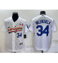 Men Los Angeles Dodgers 34 Toro Valenzuela White Cool Base Stitched Baseball Jerseys Men Los Angeles Dodgers 34 Toro Valenzuela White Cool Base Stitched Baseball Jerseys