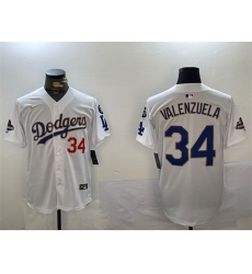 Men Los Angeles Dodgers 34 Toro Valenzuela White Gold 2024 World Series Champions With Fernando Memorial Patch Home Limited Stitched Baseball Jersey Men Los Angeles Dodgers 34 Toro Valenzuela White Gold 2024 World Series Champions With Fernando Memorial Patch Home Limited Stitched Baseball Jersey