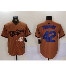 Men Los Angeles Dodgers 42 Jackie Robinson Brown Cool Base Stitched Baseball Jersey 1 Men Los Angeles Dodgers 42 Jackie Robinson Brown Cool Base Stitched Baseball Jersey 1