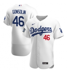 Men Los Angeles Dodgers 46 Tony Gonsolin Men Nike White Home 2020 World Series Bound Flex Base Player MLB Jersey Men Los Angeles Dodgers 46 Tony Gonsolin Men Nike White Home 2020 World Series Bound Flex Base Player MLB Jersey