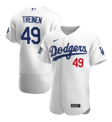 Men Los Angeles Dodgers 49 Blake Treinen Men Nike White Home 2020 World Series Bound Flex Base Player MLB Jersey Men Los Angeles Dodgers 49 Blake Treinen Men Nike White Home 2020 World Series Bound Flex Base Player MLB Jersey