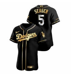 Men Los Angeles Dodgers 5 Corey Seager Black Gold 2020 Nike Flexbase Jersey Men Los Angeles Dodgers 5 Corey Seager Black Gold 2020 Nike Flexbase Jersey