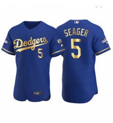 Men Los Angeles Dodgers 5 Corey Seager Men Nike Authentic 2021 Gold Program World Series Champions MLB Jersey Royal Men Los Angeles Dodgers 5 Corey Seager Men Nike Authentic 2021 Gold Program World Series Champions MLB Jersey Royal
