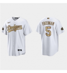 Men Los Angeles Dodgers 5 Freddie Freeman 2022 All Star White Cool Base Stitched Baseball Jersey Men Los Angeles Dodgers 5 Freddie Freeman 2022 All Star White Cool Base Stitched Baseball Jersey