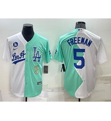 Men Los Angeles Dodgers 5 Freddie Freeman 2022 All Star White Green Cool Base Stitched Baseball Jerseys Men Los Angeles Dodgers 5 Freddie Freeman 2022 All Star White Green Cool Base Stitched Baseball Jerseys