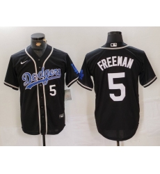 Men Los Angeles Dodgers 5 Freddie Freeman Black Cool Base With Patch Stitched Baseball Jersey 1 Men Los Angeles Dodgers 5 Freddie Freeman Black Cool Base With Patch Stitched Baseball Jersey 1