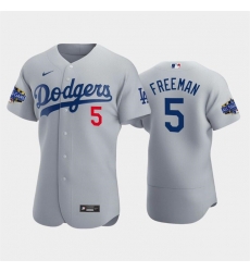 Men Los Angeles Dodgers 5 Freddie Freeman Grey 2022 23 All Star Game Flex Base Stitched Baseball Jersey Men Los Angeles Dodgers 5 Freddie Freeman Grey 2022 23 All Star Game Flex Base Stitched Baseball Jersey