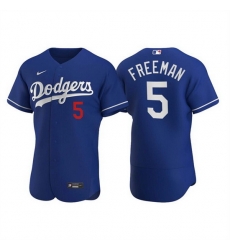 Men Los Angeles Dodgers 5 Freddie Freeman Royal Flex Base Stitched jersey Men Los Angeles Dodgers 5 Freddie Freeman Royal Flex Base Stitched jersey