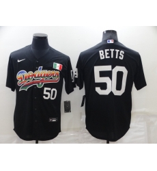 Men Los Angeles Dodgers 50 Mookie Betts Black Stitched Baseball Jerse Men Los Angeles Dodgers 50 Mookie Betts Black Stitched Baseball Jerse