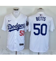 Men Los Angeles Dodgers 50 Mookie Betts White 2024 Limited Stitched Baseball Jersey Men Los Angeles Dodgers 50 Mookie Betts White 2024 Limited Stitched Baseball Jersey