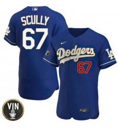 Men Los Angeles Dodgers 67 Vin Scully 2022 Navy Vin Scully Patch Flex Base Stitched Baseball Jersey Men Los Angeles Dodgers 67 Vin Scully 2022 Navy Vin Scully Patch Flex Base Stitched Baseball Jersey