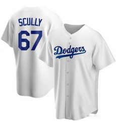 Men Los Angeles Dodgers 67 Vin Scully White Cool Base Stitched Baseball Jersey Men Los Angeles Dodgers 67 Vin Scully White Cool Base Stitched Baseball Jersey