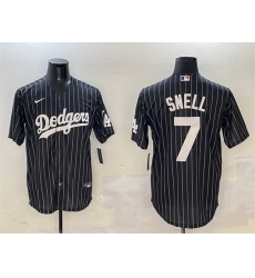 Men Los Angeles Dodgers 7 Blake Snell Black Cool Base Stitched Baseball Jersey